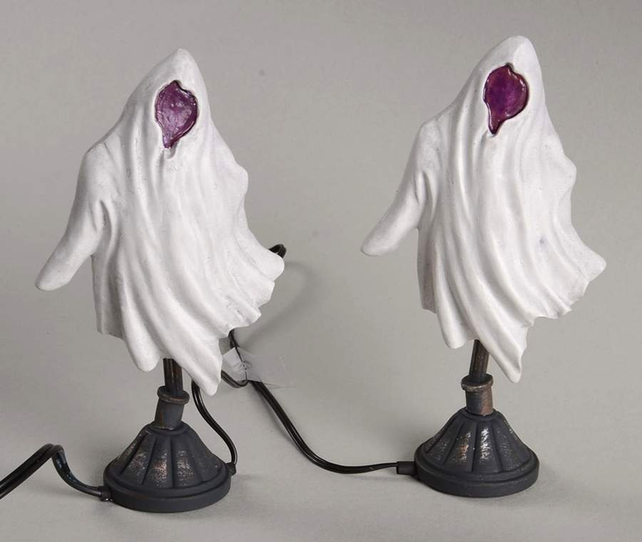 Snow Village Halloween Halloween Ghost Street Lamps - With Box Bx432 by Department 56-1