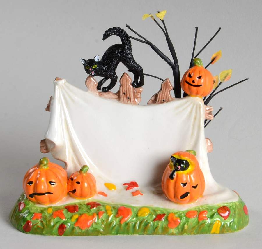 Snow Village Halloween Creepy Village Sign - Boxed by Department 56-1
