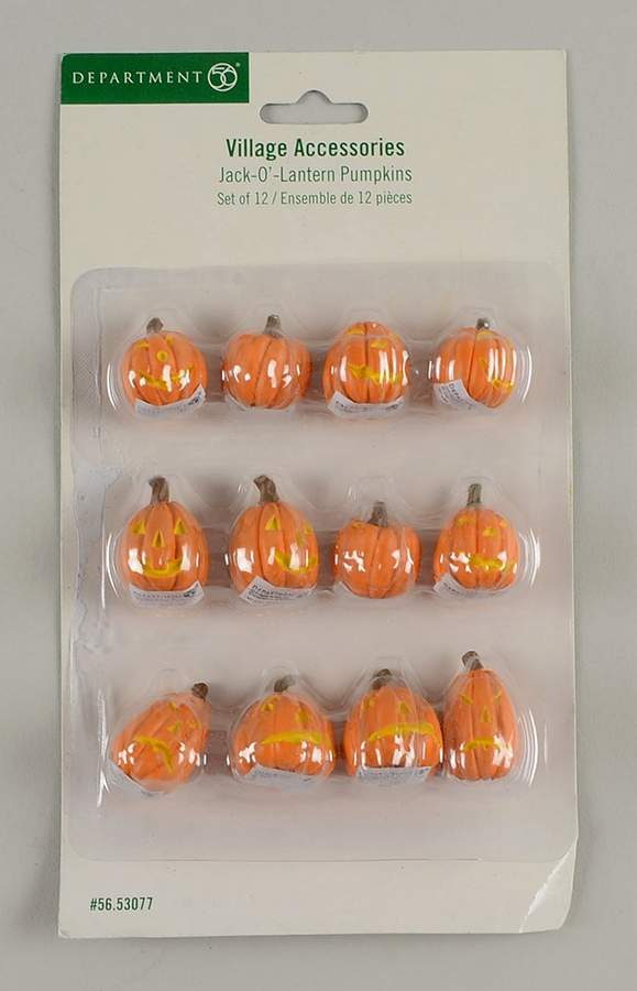 Snow Village Halloween Jack-O-Lantern Pumpkins - Boxed by Department 56-1