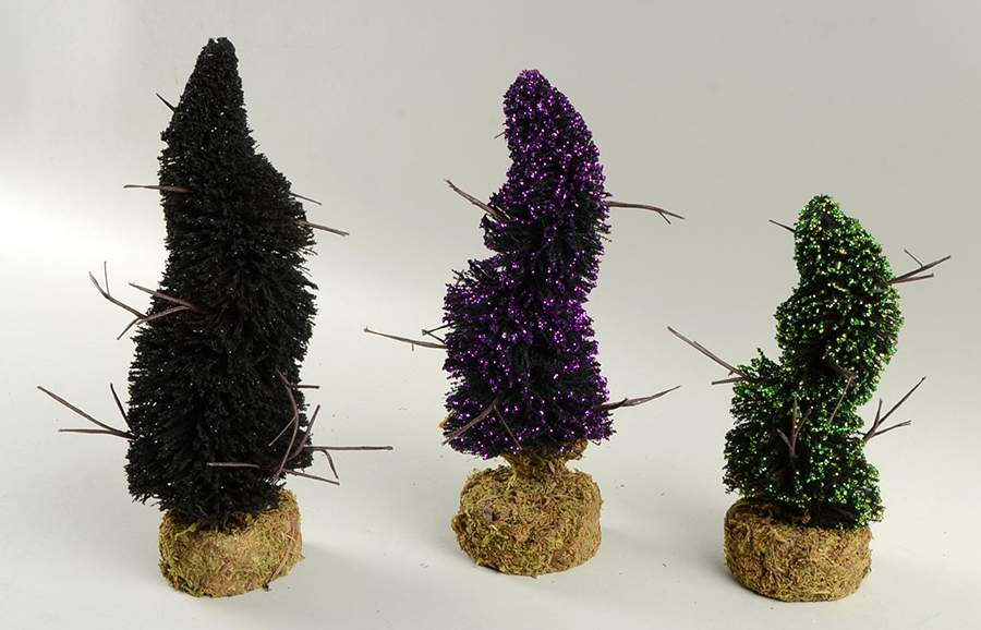 Snow Village Halloween Halloween Topiaries - Boxed by Department 56-1