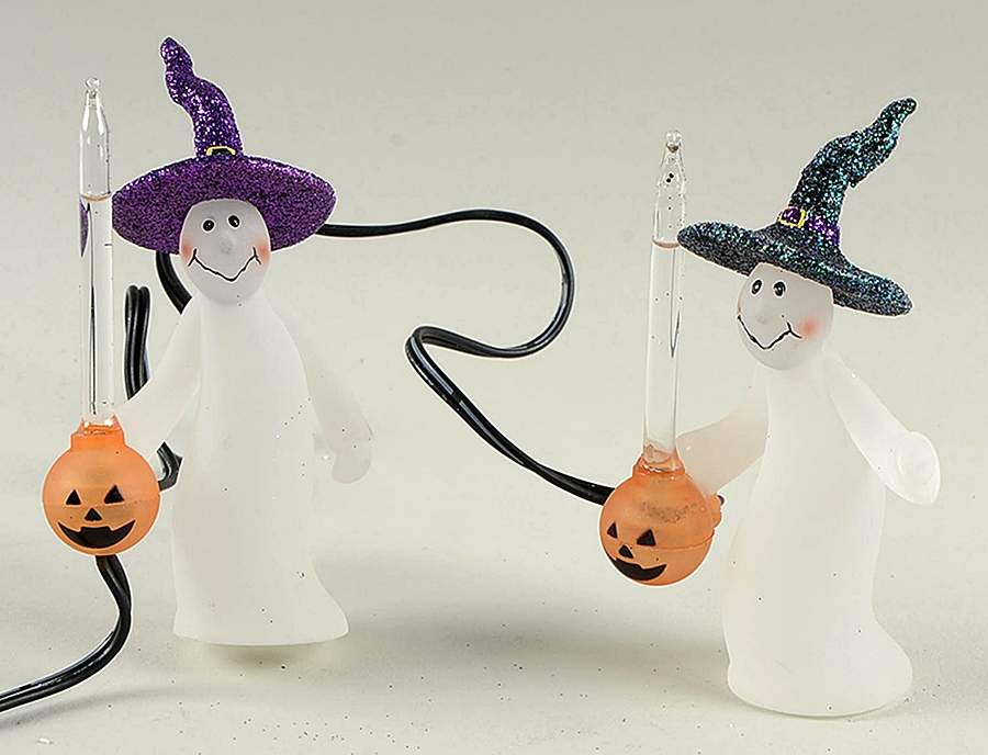 Snow Village Halloween Bubble Light Ghosts Set Of 2 - Boxed by Department 56-1