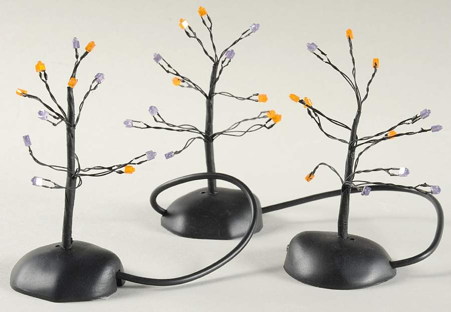 Snow Village Halloween Twinkle Brite Halloween Shrubs - Boxed by Department 56-1