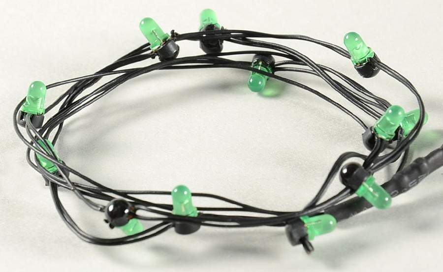Snow Village Halloween String Of Green Lights - Boxed by Department 56-1