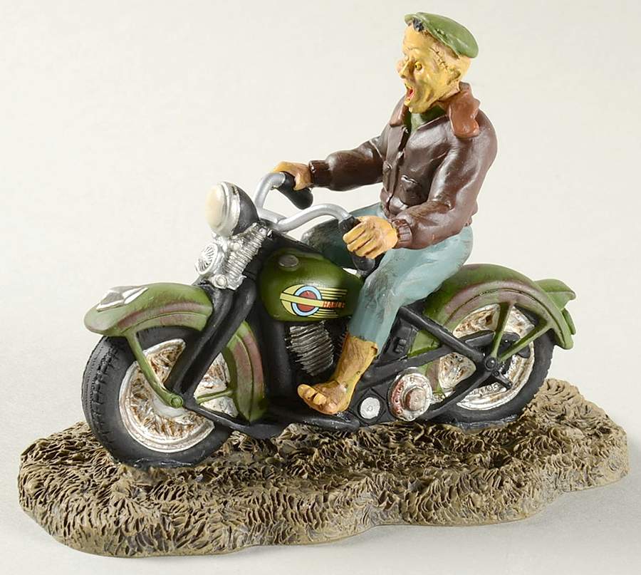 Haunted Harley Davidson Ghost Rider On The Road - Boxed by Department 56-1