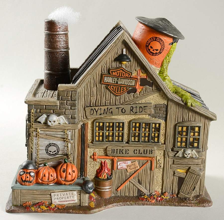 Haunted Harley Davidson Ghost Riders' Club - No Box by Department 56-1
