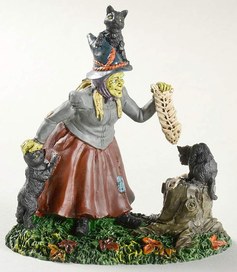 Witch Hollow-Snow Village Halloween Black Cat Snack - Boxed by Department 56-1
