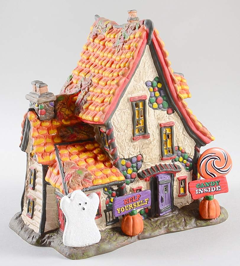 Snow Village Halloween Sweet Trappings Cottage - Boxed by Department 56-1