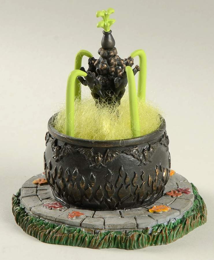 Snow Village Halloween Toad Fountain - With Box-Bx542 by Department 56-1