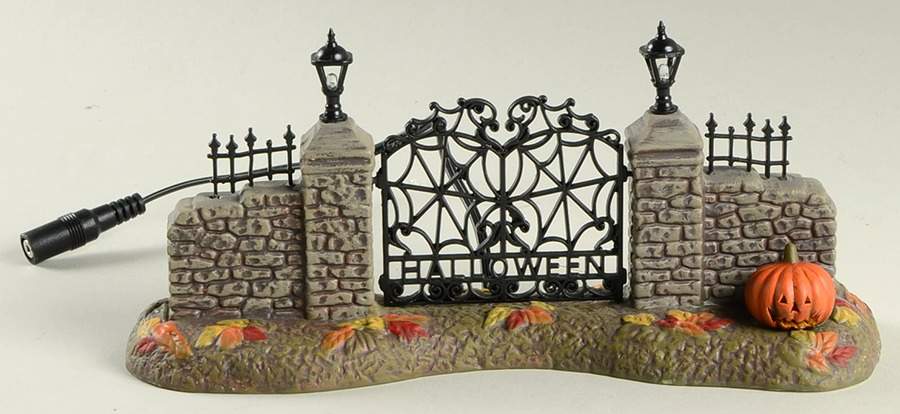 Snow Village Halloween Halloween Village Gate - No Box by Department 56-1