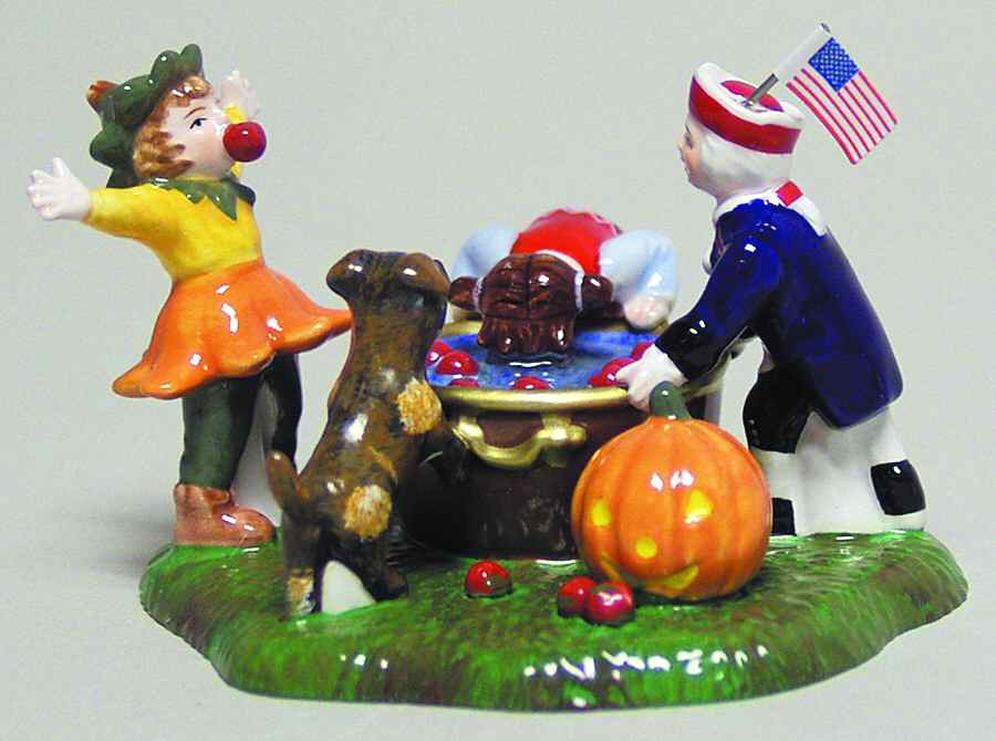 Snow Village Halloween Bobbing For Apples - Boxed by Department 56-1