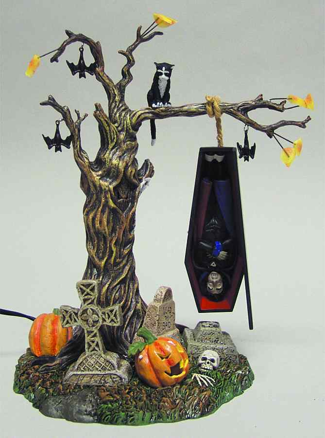 Snow Village Halloween Rock-A-Bye Vampire - Boxed by Department 56-1
