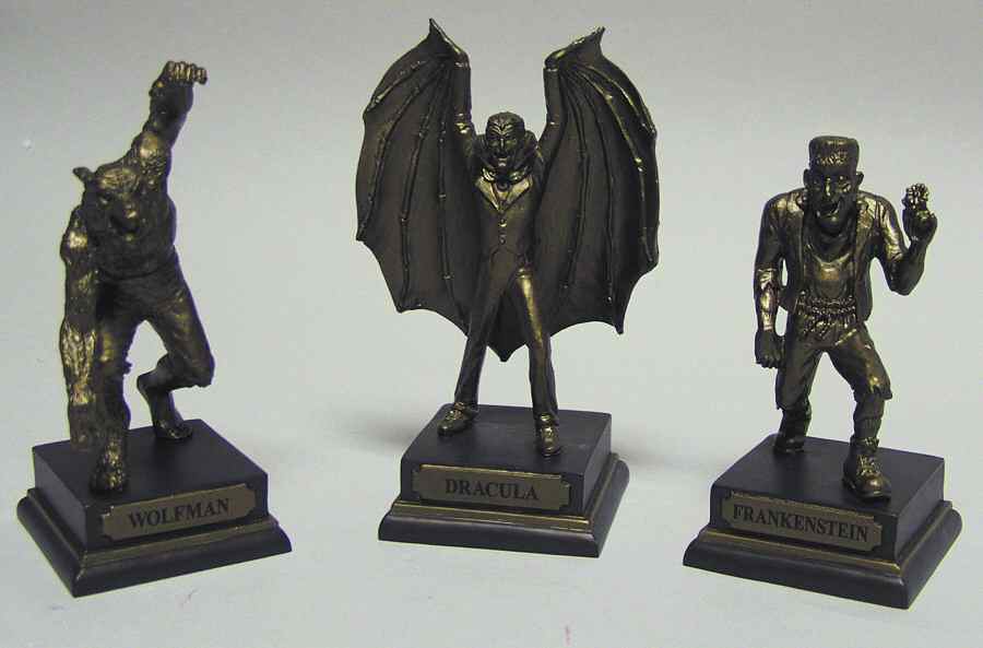Snow Village Halloween Monster Park Statues - Boxed by Department 56-1