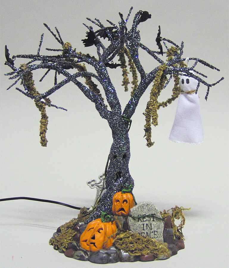 Snow Village Halloween Lit Graveyard Tree - Boxed by Department 56-1