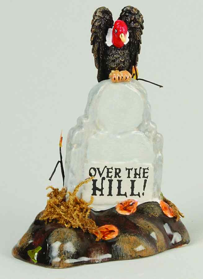 Snow Village Halloween Over The Hill Tombstone - Boxed by Department 56-1