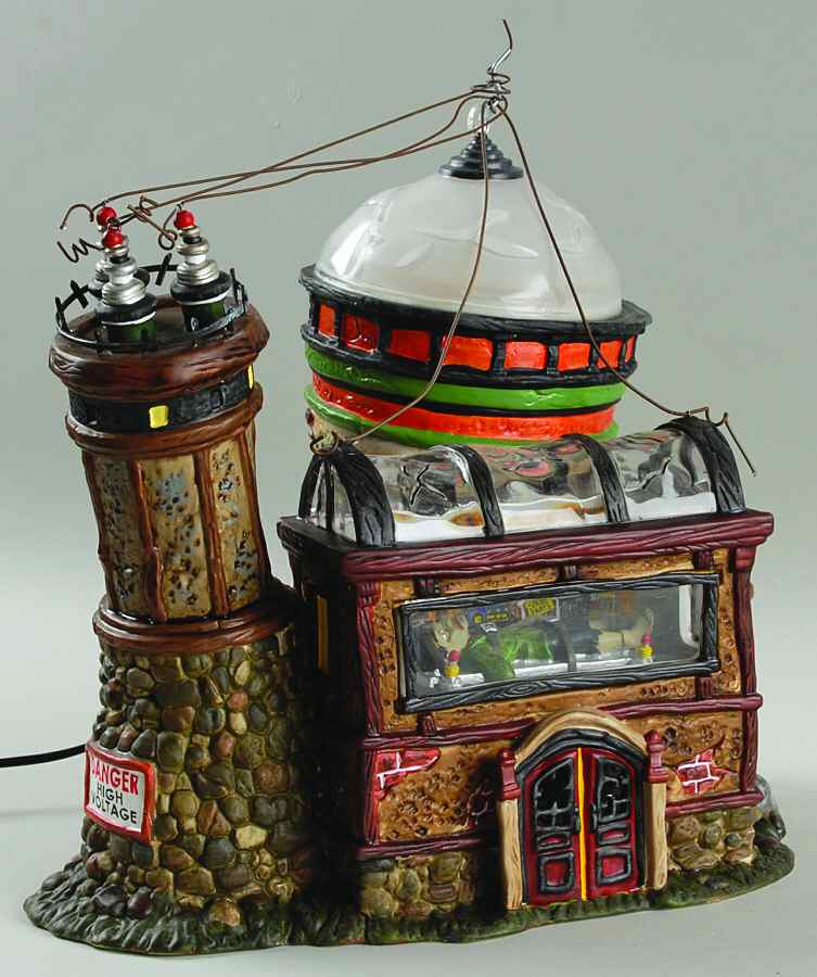 Snow Village Halloween Dr Lunatic's Laboratory - Boxed by Department 56-1