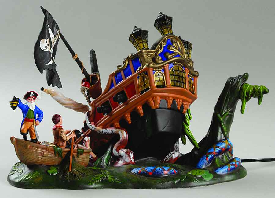 Snow Village Halloween Ship Of Sea Phantoms Accessories - Boxed by Department 56-1