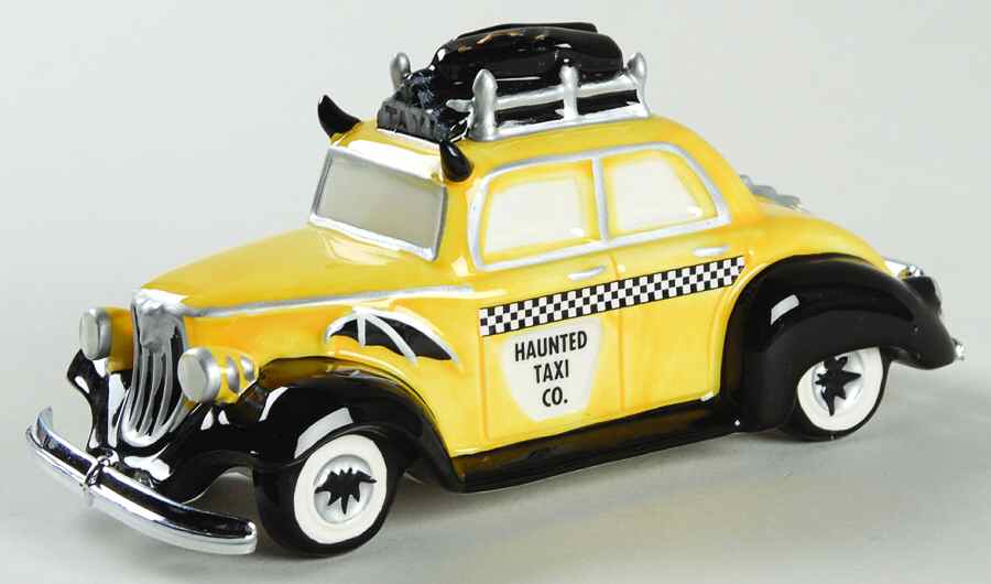 Snow Village Halloween Haunted Taxi - Boxed by Department 56-1