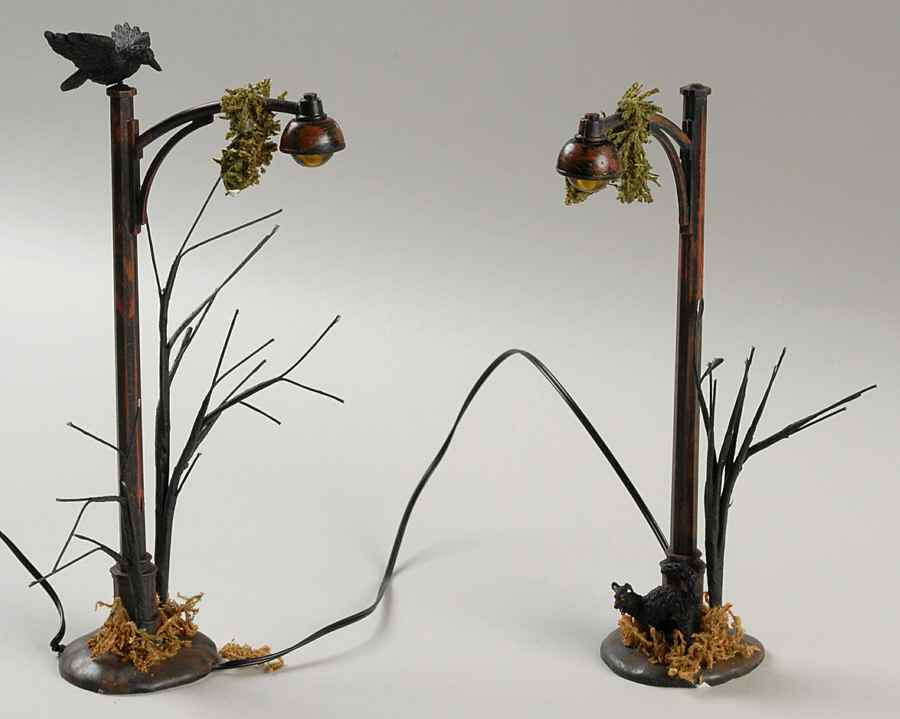 Snow Village Halloween Scary Street Lights-Set Of 2 - Boxed by Department 56-1