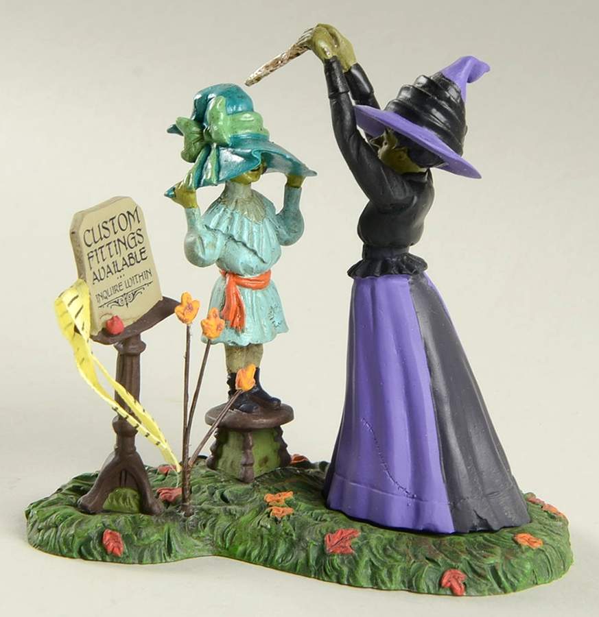 Witch Hollow-Snow Village Halloween Hattie's Hats Custom Fitted - Boxed by Department 56-1