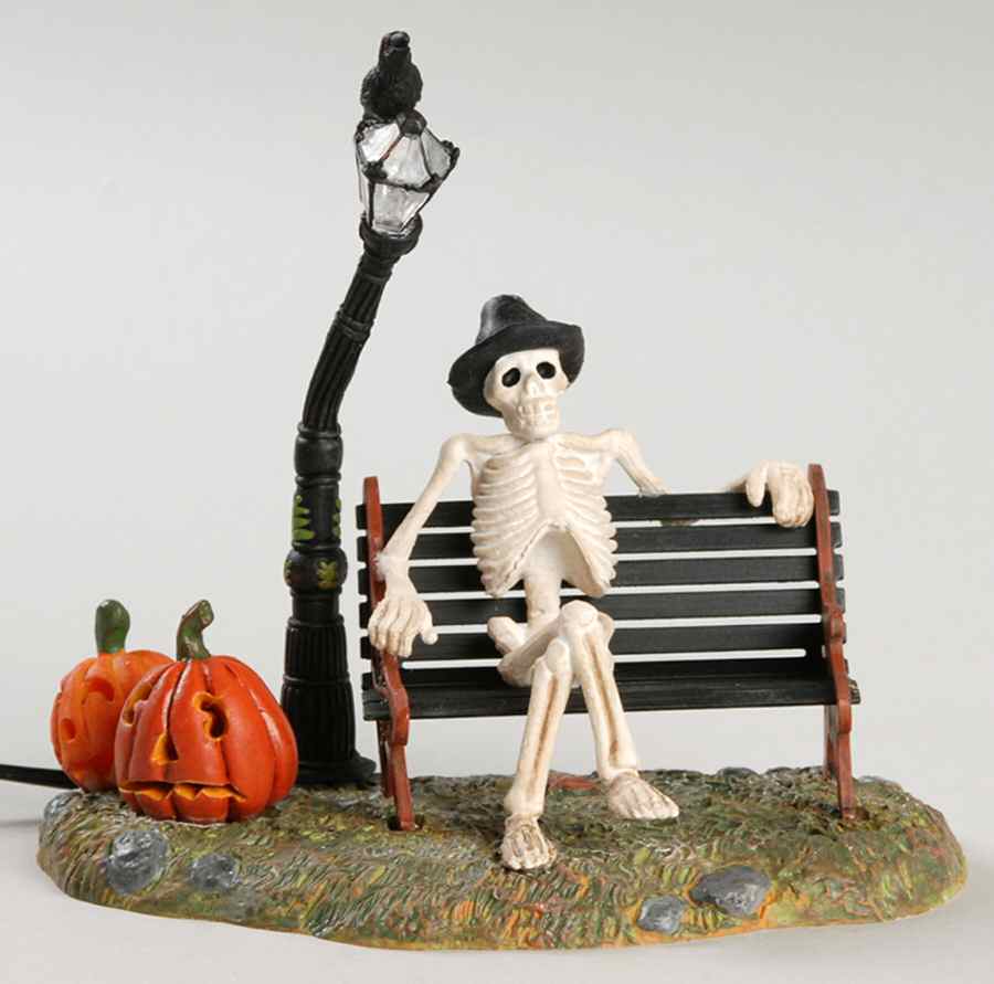 Snow Village Halloween Resting My Bones - Boxed by Department 56-1