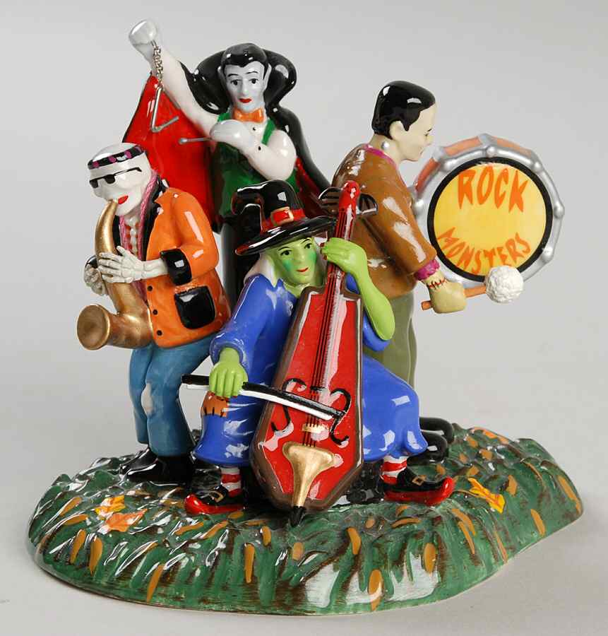 Snow Village Halloween Halloween Monsters Rock Band - Boxed by Department 56-1