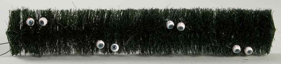 Snow Village Halloween Lighted Spooky Eyeball Hedge - Boxed by Department 56-1