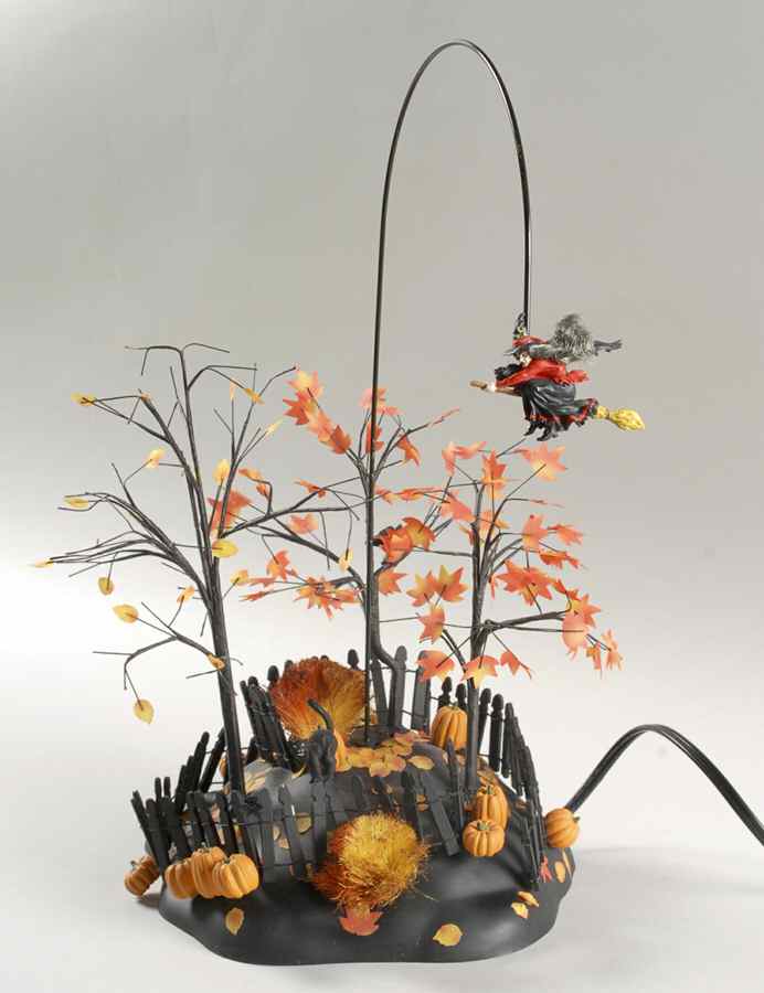 Snow Village Halloween Up Up & Away Witch - Boxed by Department 56-1