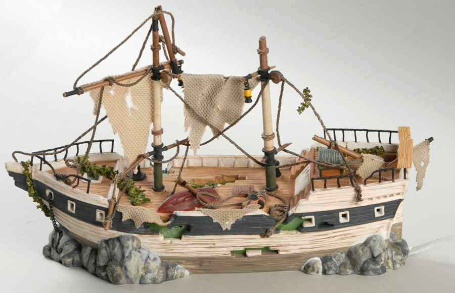 Snow Village Halloween Spooky Schooner - Boxed by Department 56-1