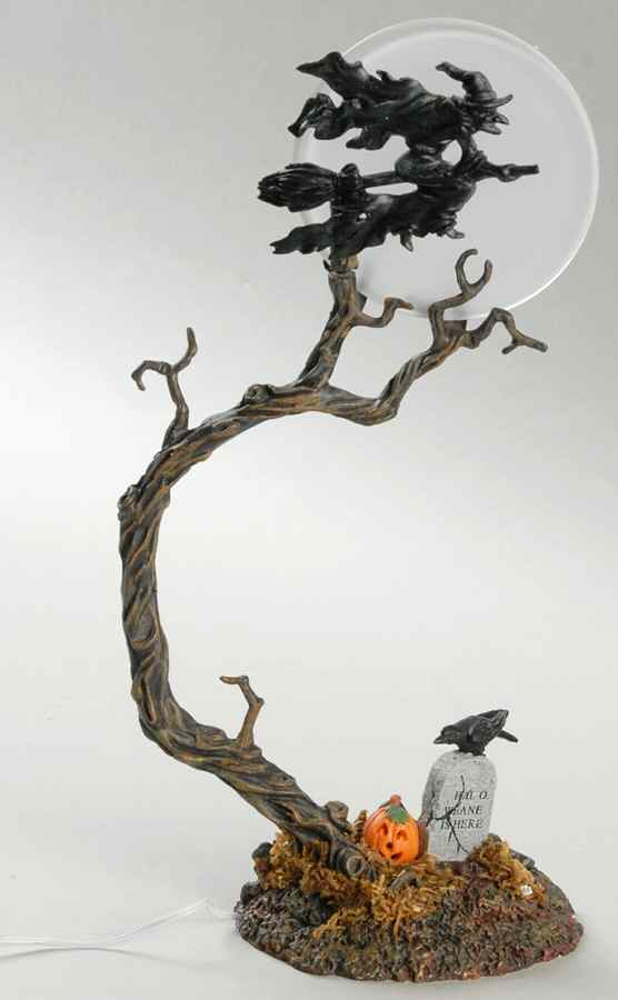 Snow Village Halloween Witch By The Light Of The Moon - Boxed by Department 56-1