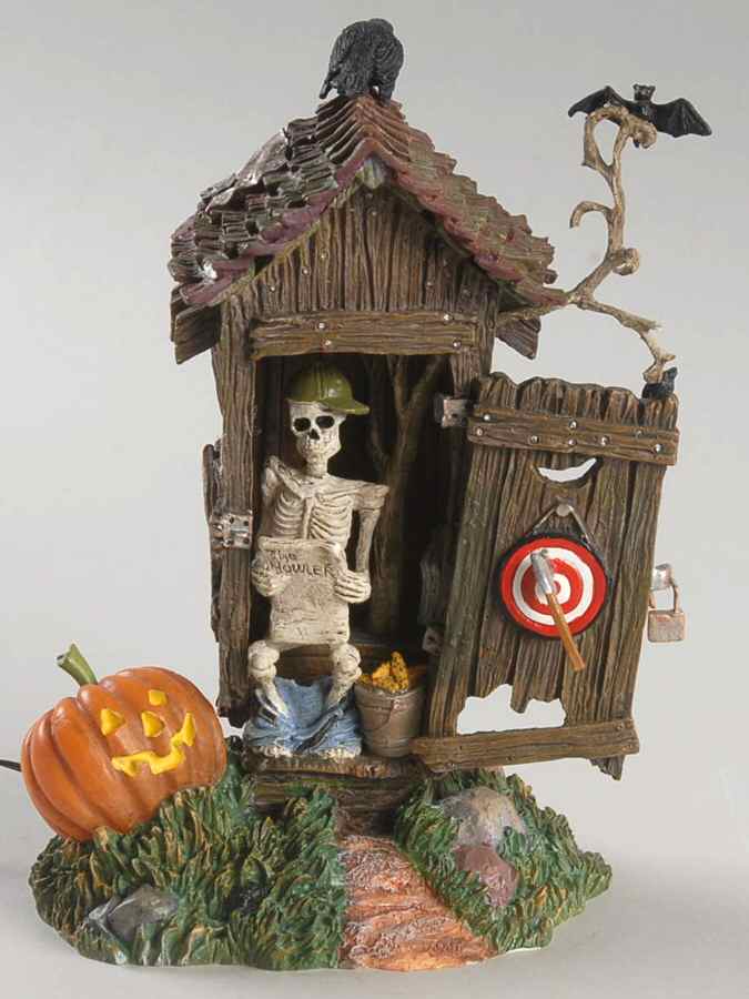 Snow Village Halloween Haunted Outhouse - Boxed by Department 56-1