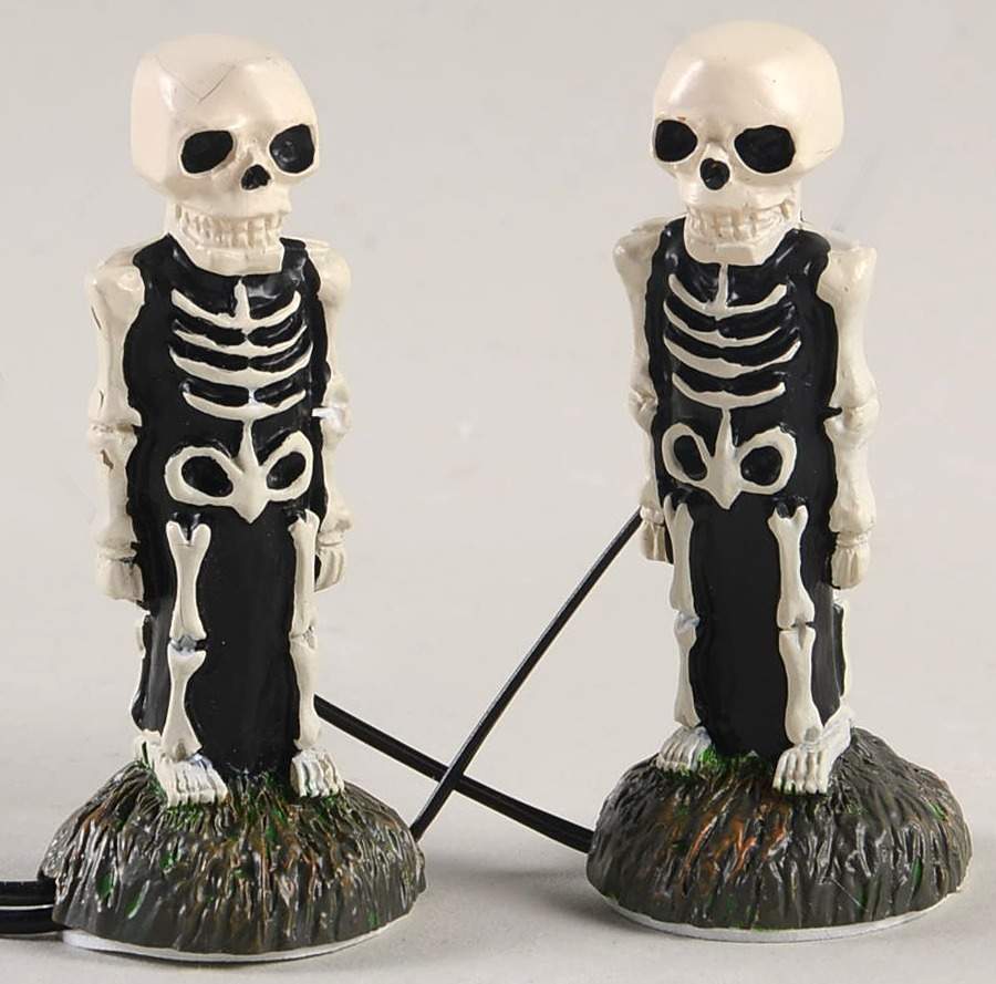 Snow Village Halloween Lit Skeleton Yard Decor - Boxed by Department 56-1