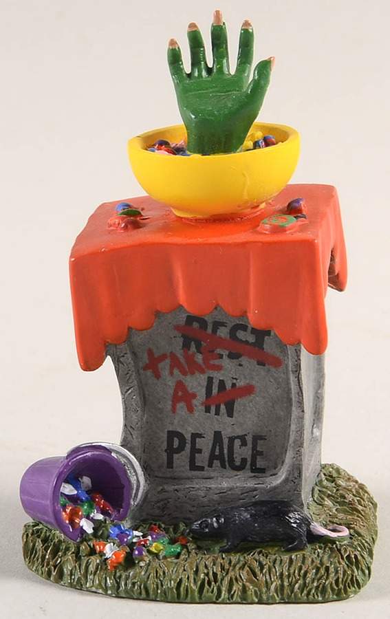 Trick Or Treat Lane - Snow Village Halloween Tricky Treats - No Box by Department 56-1
