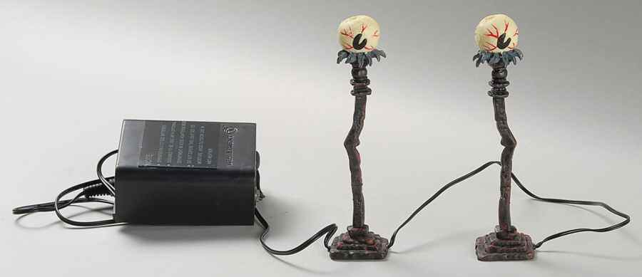Snow Village Halloween Eyeball Street Light - With Box by Department 56-1