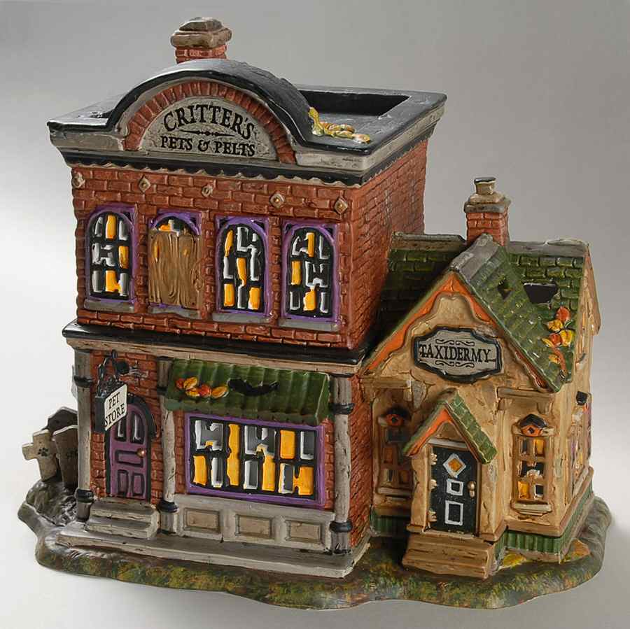 Snow Village Halloween Critter's Pet & Pelts - Boxed by Department 56-1