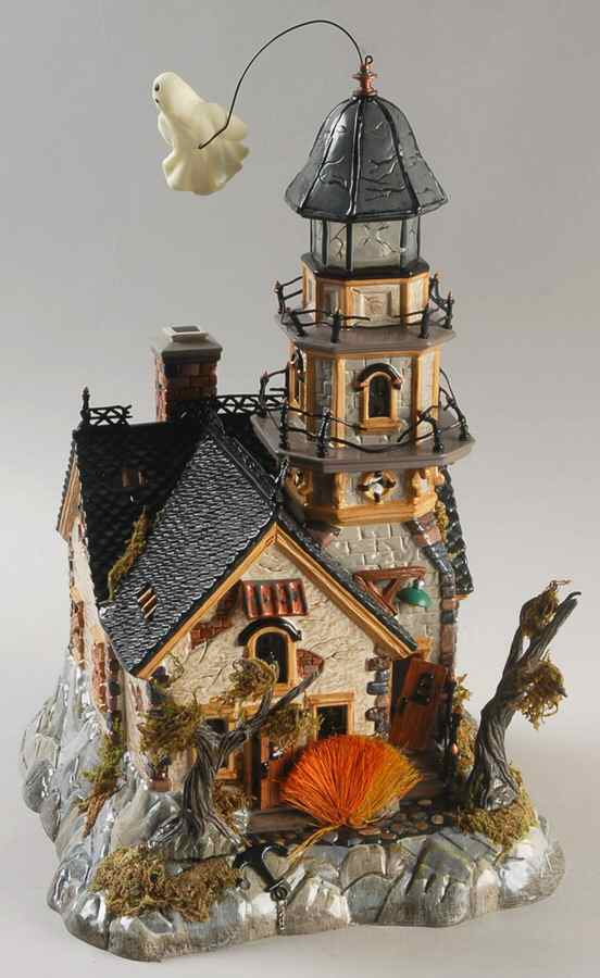 Snow Village Halloween Shipwreck Lighthouse - Boxed by Department 56-1