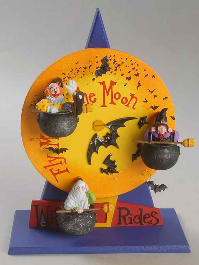 Snow Village Halloween Witch Rides - Boxed by Department 56-1
