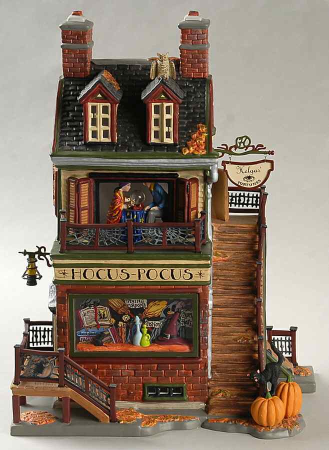 Snow Village Halloween Helga's House Of Fortunes - Boxed by Department 56-1