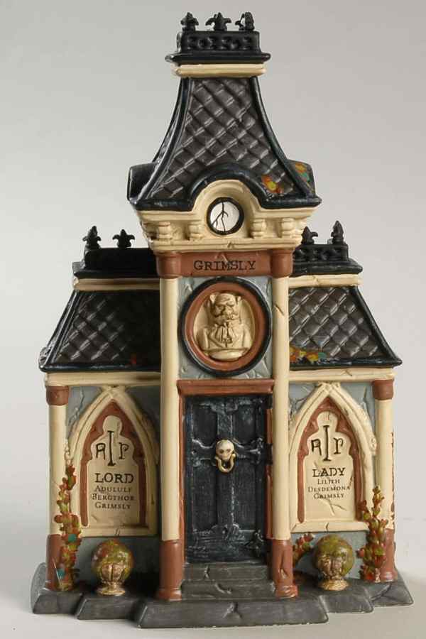 Snow Village Halloween Grimsly's Family Crypt - Boxed by Department 56-1