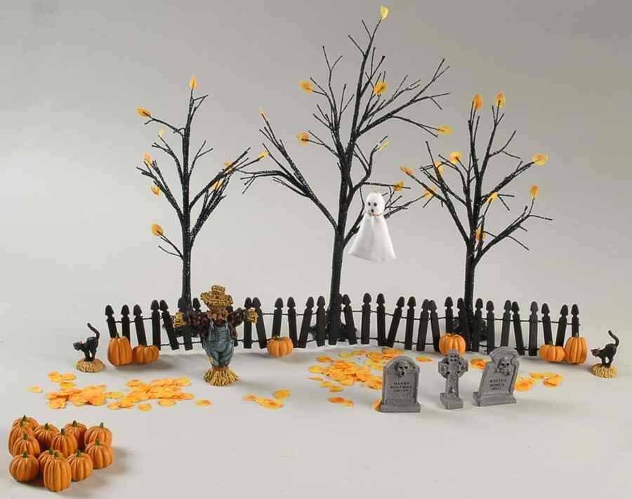Snow Village Halloween Halloween Village-Set Of 24 - Boxed by Department 56-1