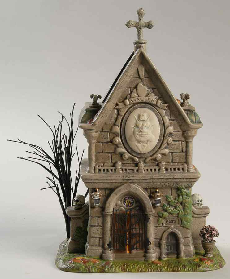 Snow Village Halloween The Travis Louie Walter & Larry's Crypt - Boxed by Department 56-1