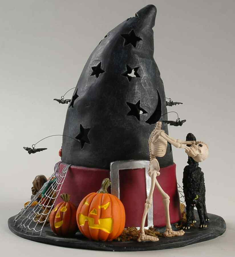 Snow Village Halloween Witch's Hat Scene - No Box by Department 56-1