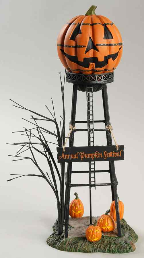 Snow Village Halloween Halloween Water Tower - Boxed by Department 56-1