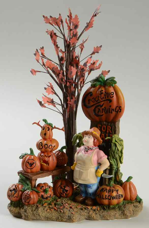 Snow Village Halloween Creative Carvings - Boxed by Department 56-1