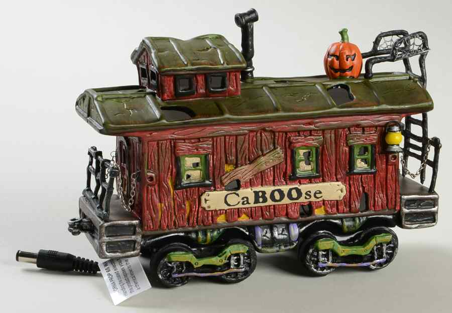 Haunted Rails - Snow Village Halloween Haunted Rails Caboose - Boxed by Department 56-1