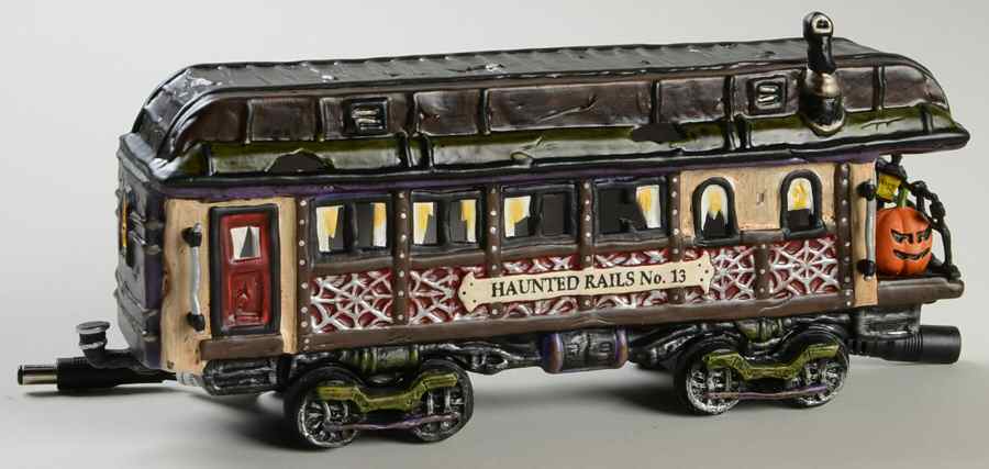 Haunted Rails - Snow Village Halloween Haunted Rails Dining Car - No Box by Department 56-1
