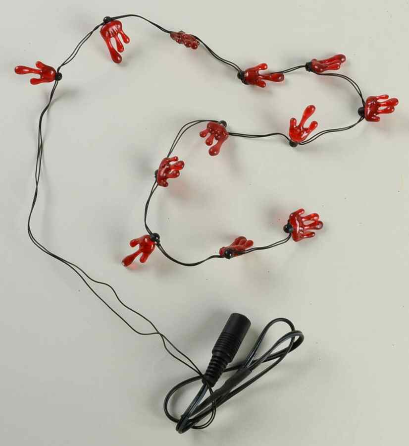 Snow Village Halloween String Of 12 Bloody Lights - With Box Bx341 by Department 56-1