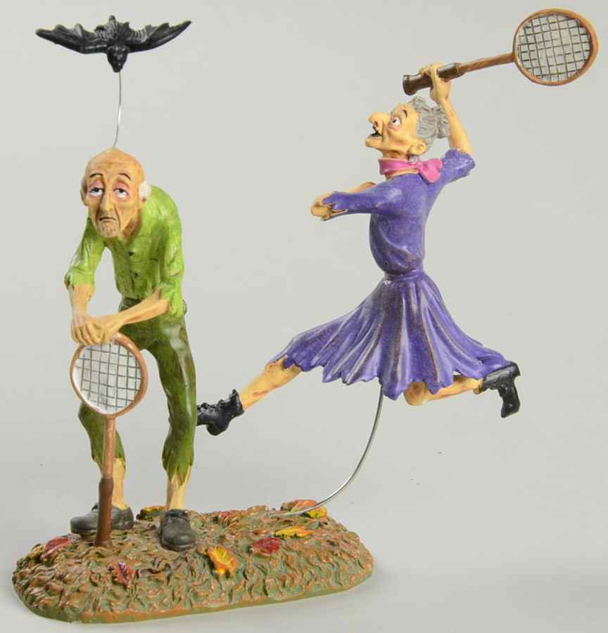 Snow Village Halloween Batminton - Boxed by Department 56-1
