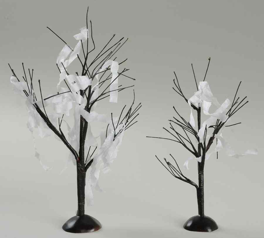 Snow Village Halloween T. P. Trees - With Box by Department 56-1