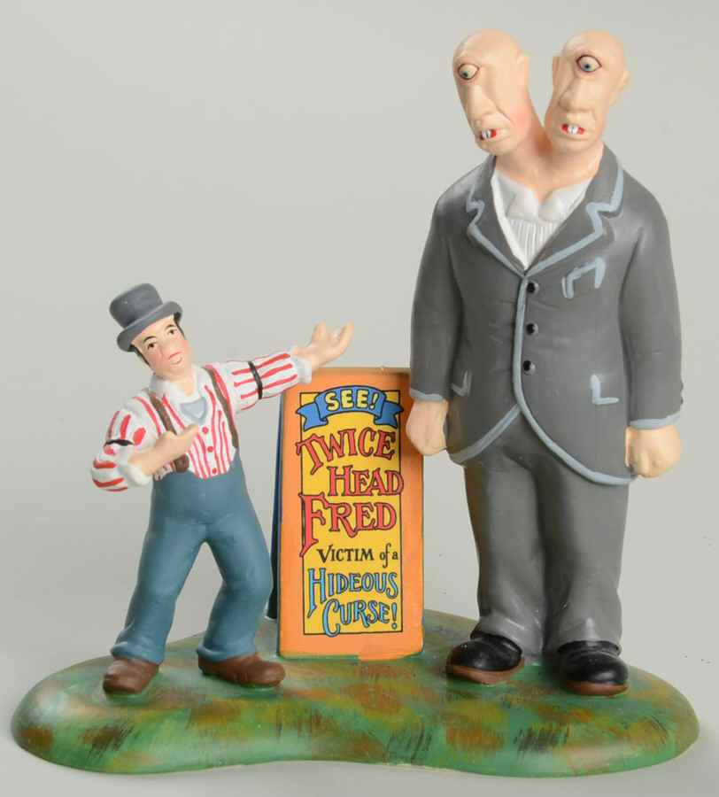 Snow Village Halloween Two Headed Fred - With Box Bx325 by Department 56-1