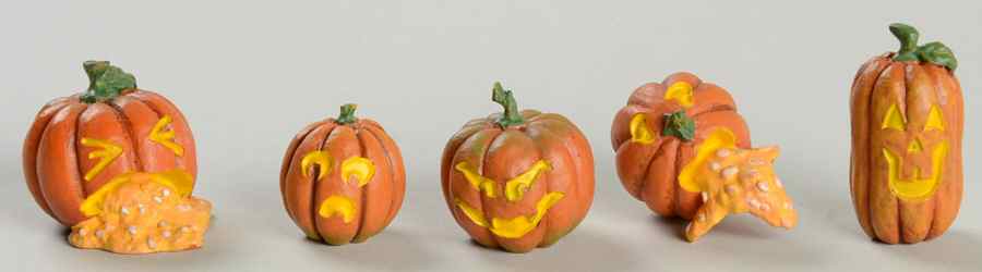 Snow Village Halloween Wretched Jack-O-Lanterns - Boxed by Department 56-1